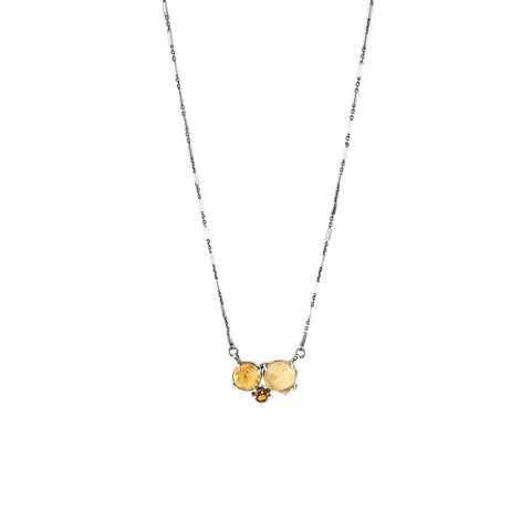 Three Stone Cluster Pendant