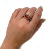 Wrap Ring with Hessonite Garnet