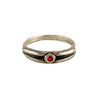 Red Sapphire Slit Ring
