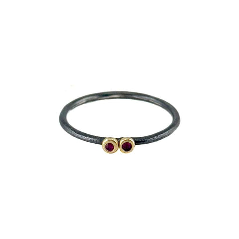 Ruby Duo Stacking Ring