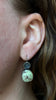 Empty Frame Earrings, Lemon Chrysoprase