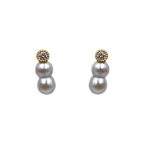 Baby Akoya Pearl Earrings