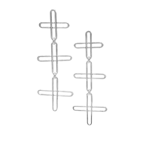 Tiered Plus Chain Earrings