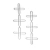 Tiered Plus Chain Earrings