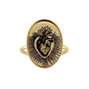Burning Heart Figaro Ring