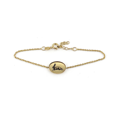 Oval Bunny Bracelet