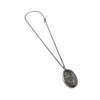Floral Engraved Reversible Jasper Pendant