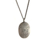 Floral Engraved Reversible Jasper Pendant