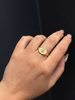 Oval Signet Ring, Four-Leaf Clover
