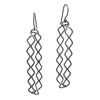 Gridded Oval Earrings