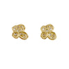 Gold Diamond Cluster Studs