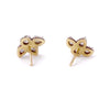 Pear and Round Diamond Studs