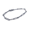 Link Bracelet, Oxidized Silver
