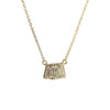 Triple Baguette Diamond Pendant