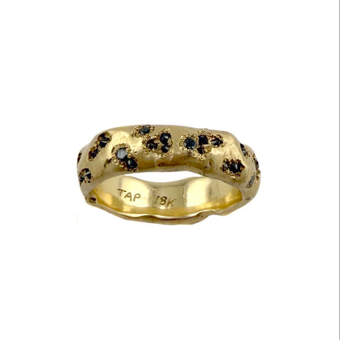 Black Diamond and Gold Band