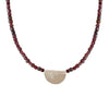 Garnet Shield Necklace