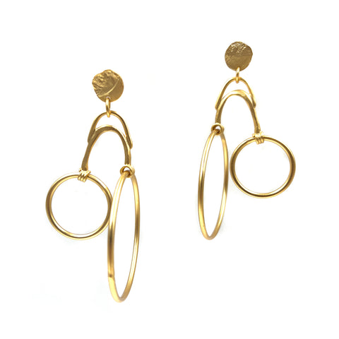 Double Dutch Double Hoops Earrings