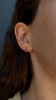 Double Curved Ruby Studs