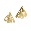 Edge of the Earth - Gold Plated Wing Earrings