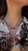 Five Stone Curved Row Necklace