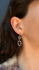 Three Tier Diamond Oval Earrings
