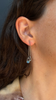 Double Layer Blue Dangle Earrings