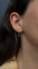 Amethyst Prong Hoops