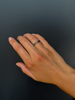 Red Sapphire Slit Ring