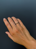 Peach Moonstone and Diamond Ring