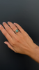 Amazonite and Diamond Ring