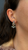 Aquamarine and Quartz Dangle Earrings