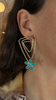 Daisy Popper Pair, Gold, Blue and Orange