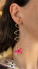 Daisy Popper Pair, Gold, Blue and Pink