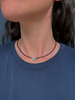 Garnet Shield Necklace