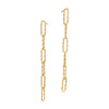 Twisted 6 Link Earrings