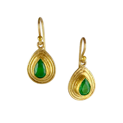 Emerald Drop Earrings
