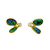 Opal Diamond Wing Studs