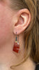 Carnelian Bridle Bit Earrings