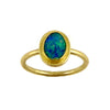 Double Bezel Opal Ring