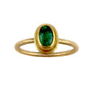 Double Bezel Emerald Ring