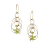 Solar Hook Earrings, Peridot