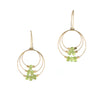 Trinity Hook Earrings, Peridot
