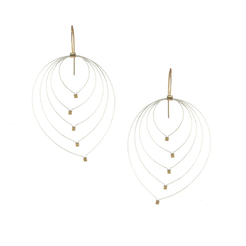 Tear Hook Earrings, Large, Multiple Colors