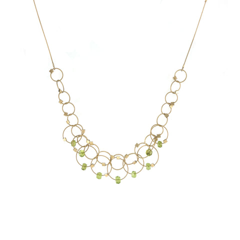 Vertigo Necklace, Mini, Peridot