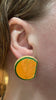 G-Flat Post Earrings, Orange