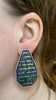 LG G-Flat Post Earrings, Blue & Gold