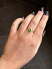Double Bezel Emerald Ring