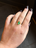 Freeform Emerald Ring