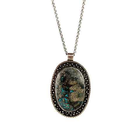 Tibetan Turquoise Rivet Necklace
