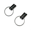 Navy Door Knocker Earrings